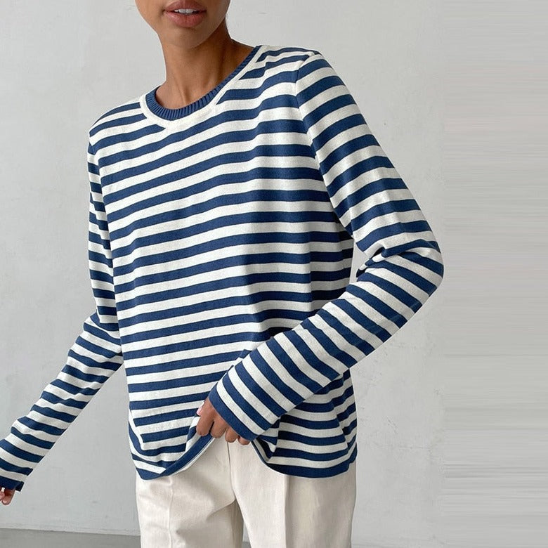 Striped Loose Sweater | Solen