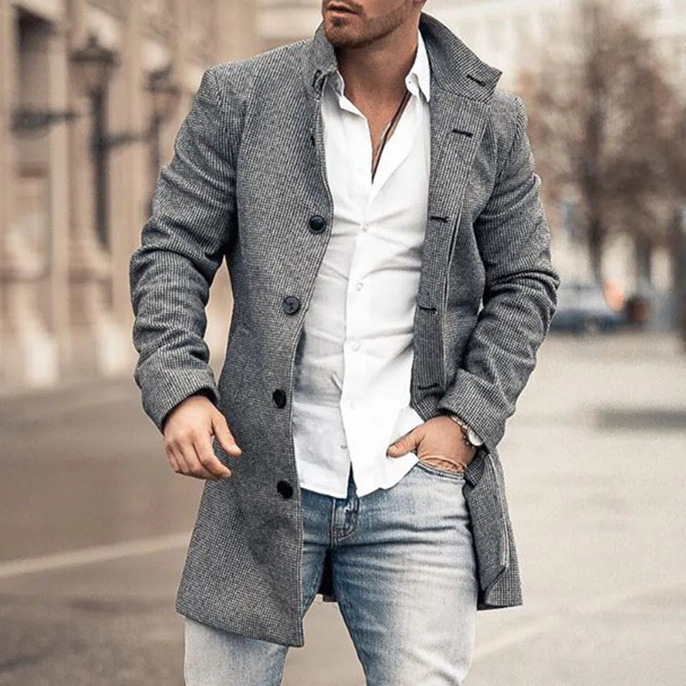 Long Button Up Jacket | Solen