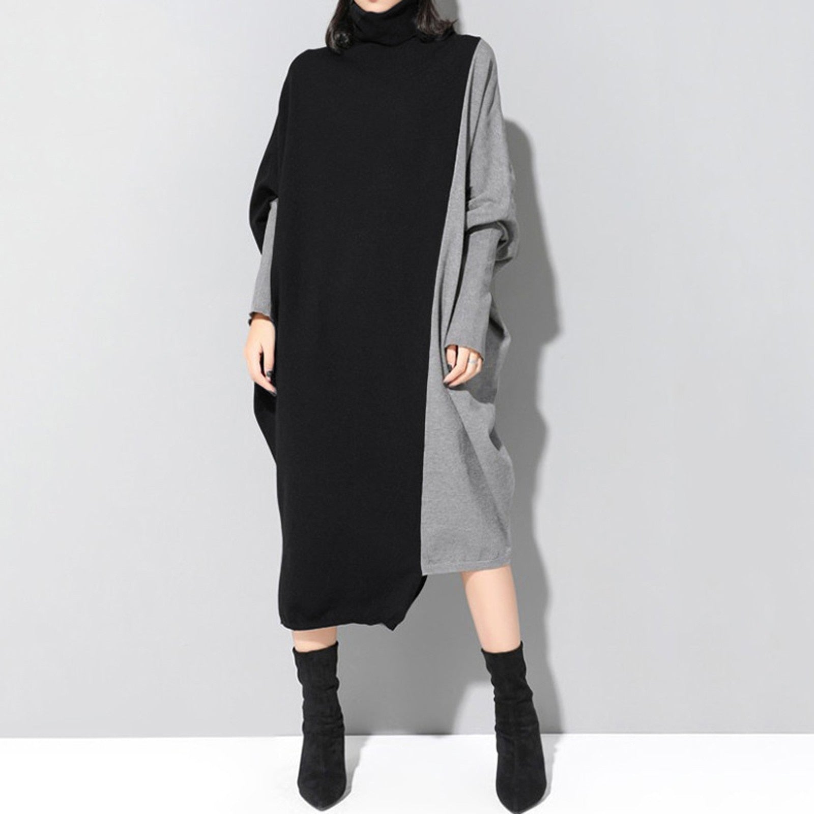 Knitted Long Sweater Dress | Solen