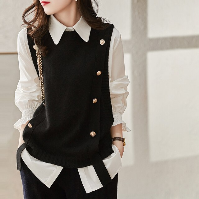 Solid Knitted Vest | Solen
