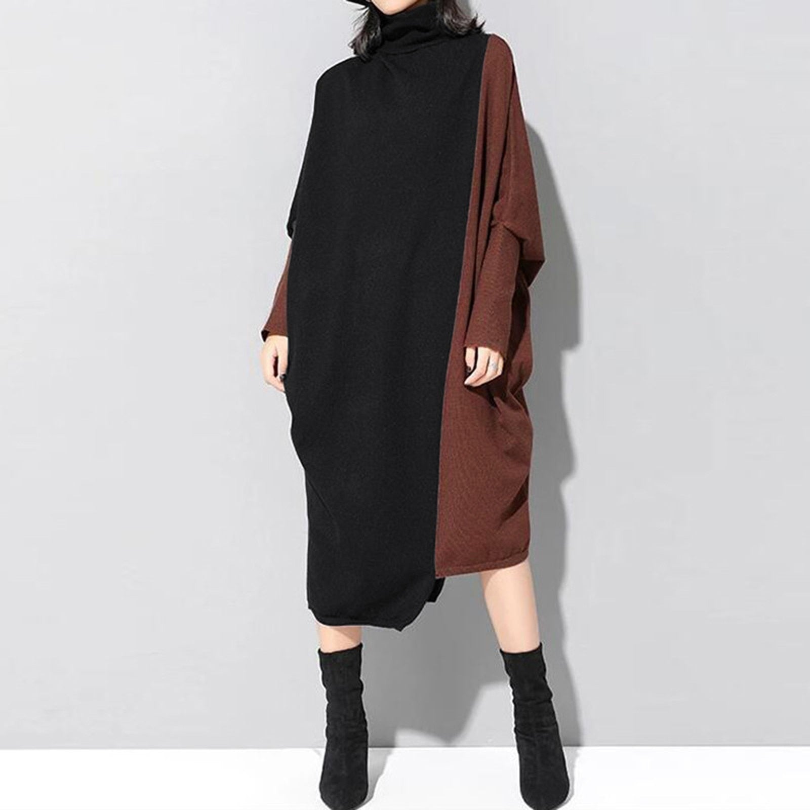 Knitted Long Sweater Dress | Solen