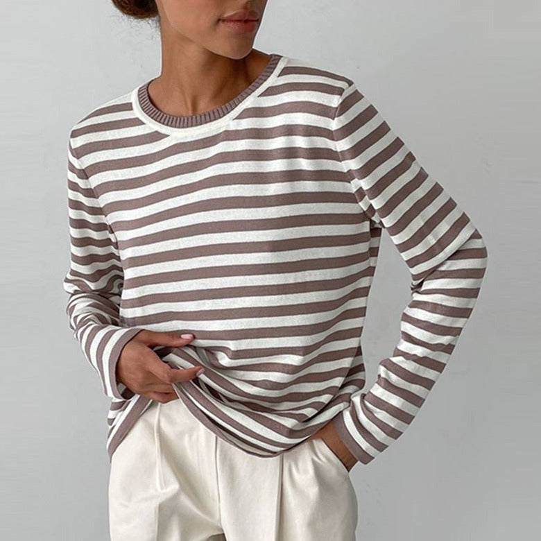 Striped Loose Sweater | Solen